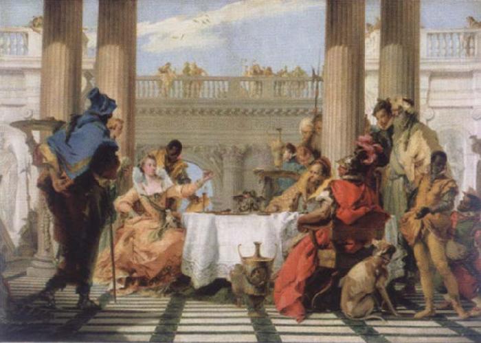 Giambattista Tiepolo The banquet of the Kleopatra Germany oil painting art